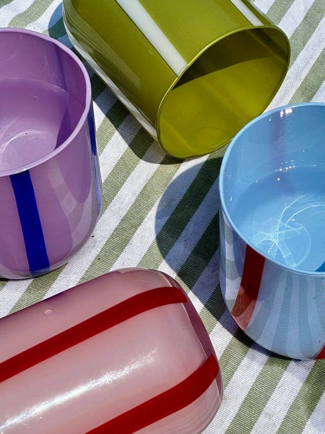 MÆGEN - Atina Glassware - Pink & Red