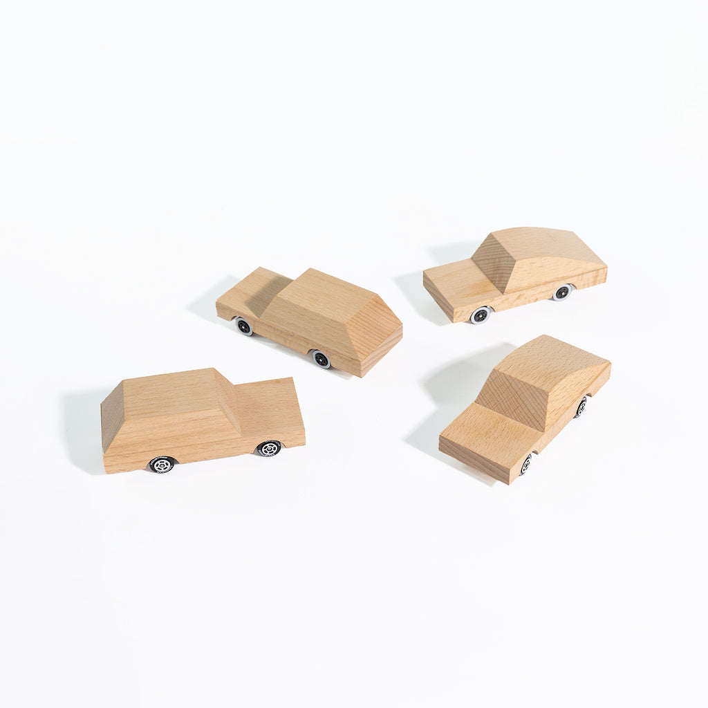 Candylab The Castor Set 12x - Build Your Own Wooden Diecast Toy Cars