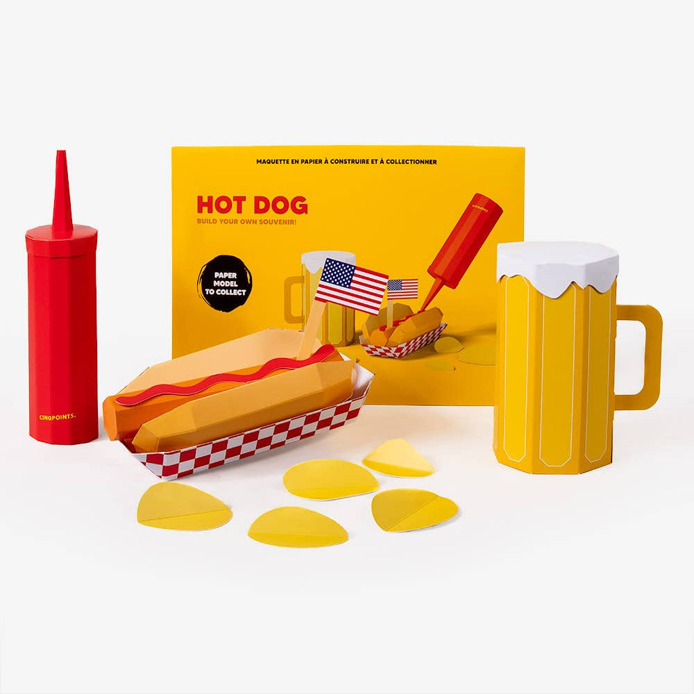 Cinqpoints Hot Dog DIY Paper Craft Kit