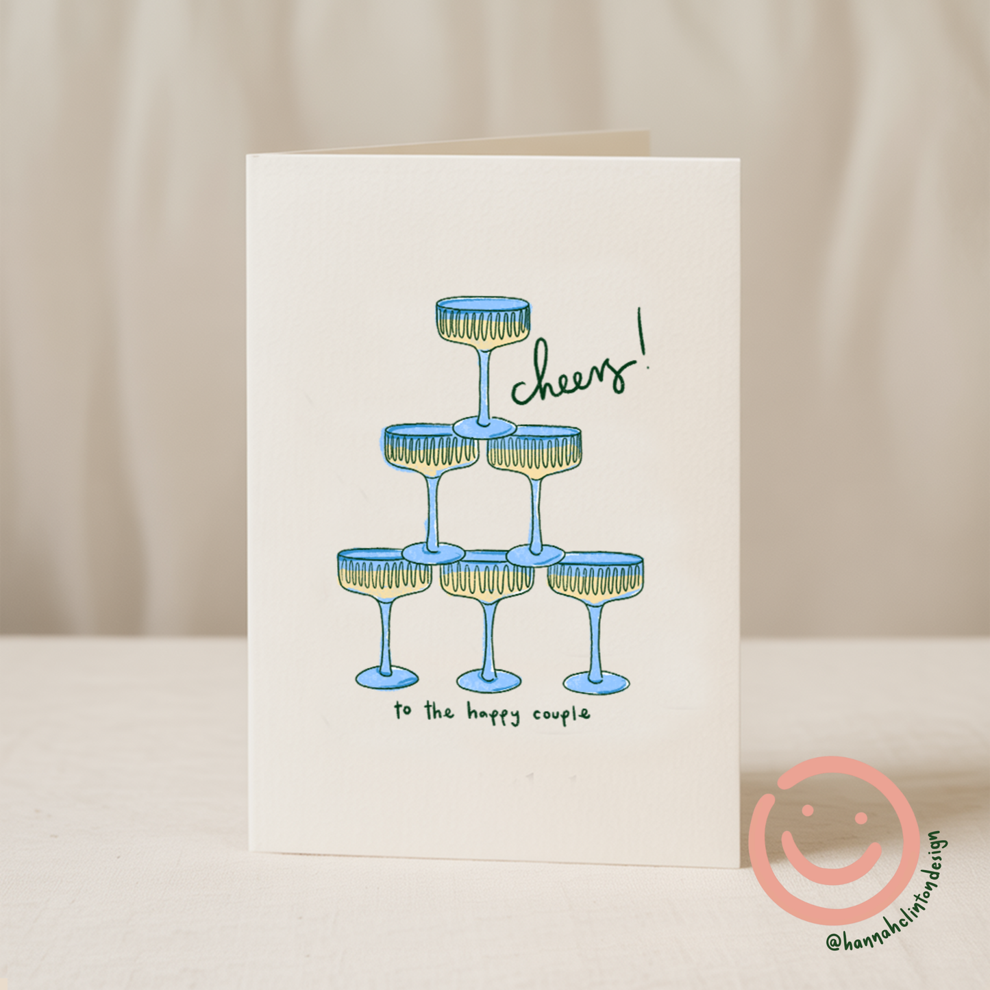 Cheers To The Happy Couple Greeting Card