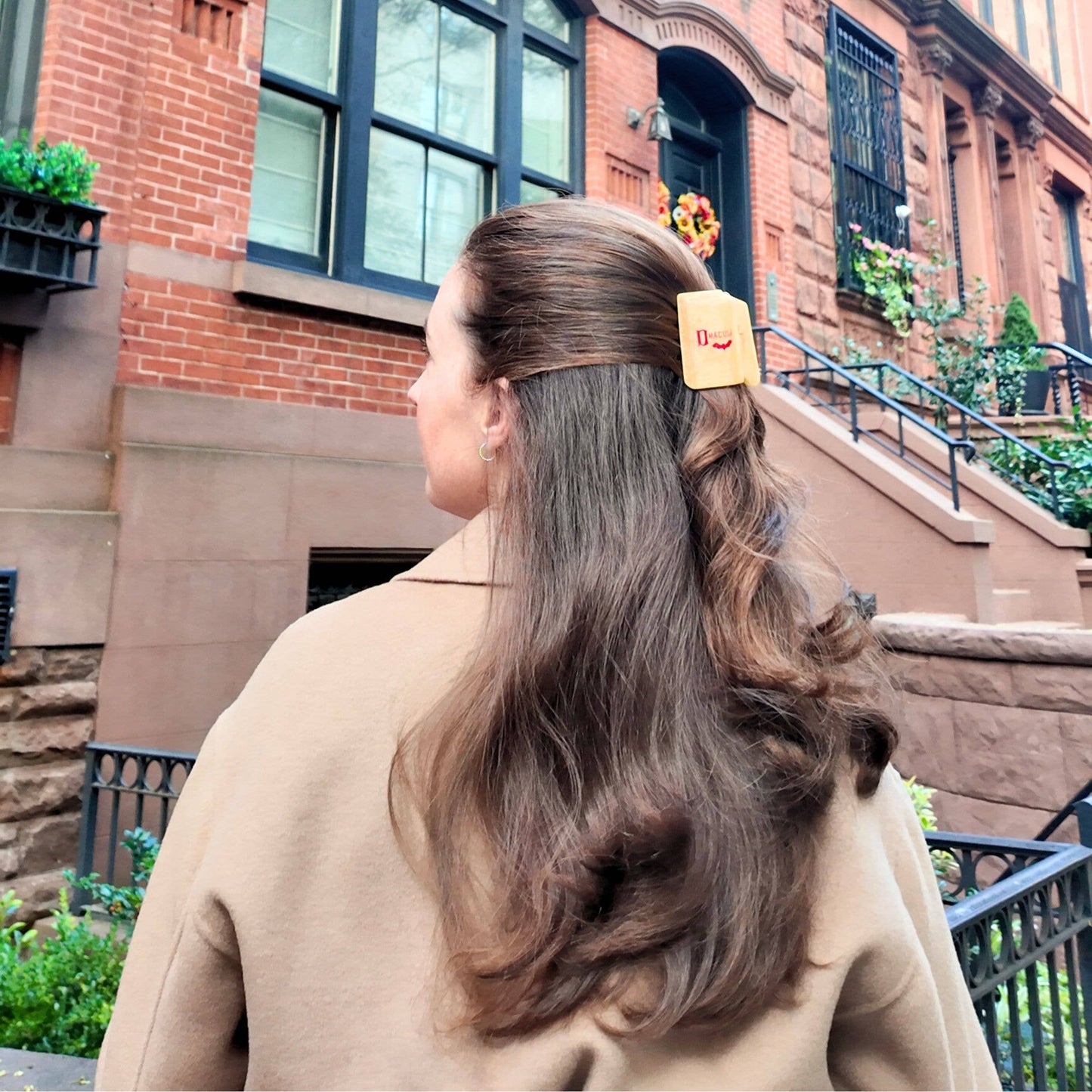 Hand-Painted Dracula Mini Book Claw Hair Clip