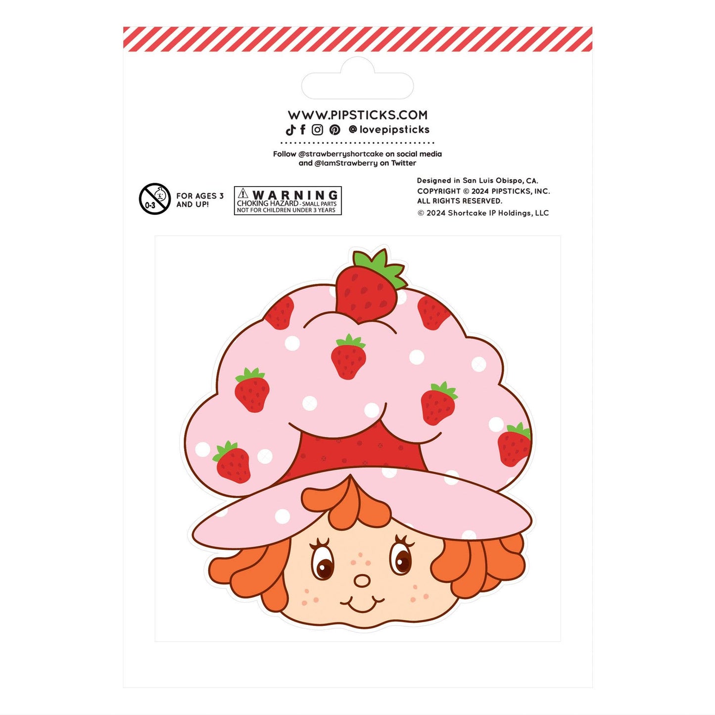 Strawberry Shortcake & Custard Scratch 'n' Sniff Stickers