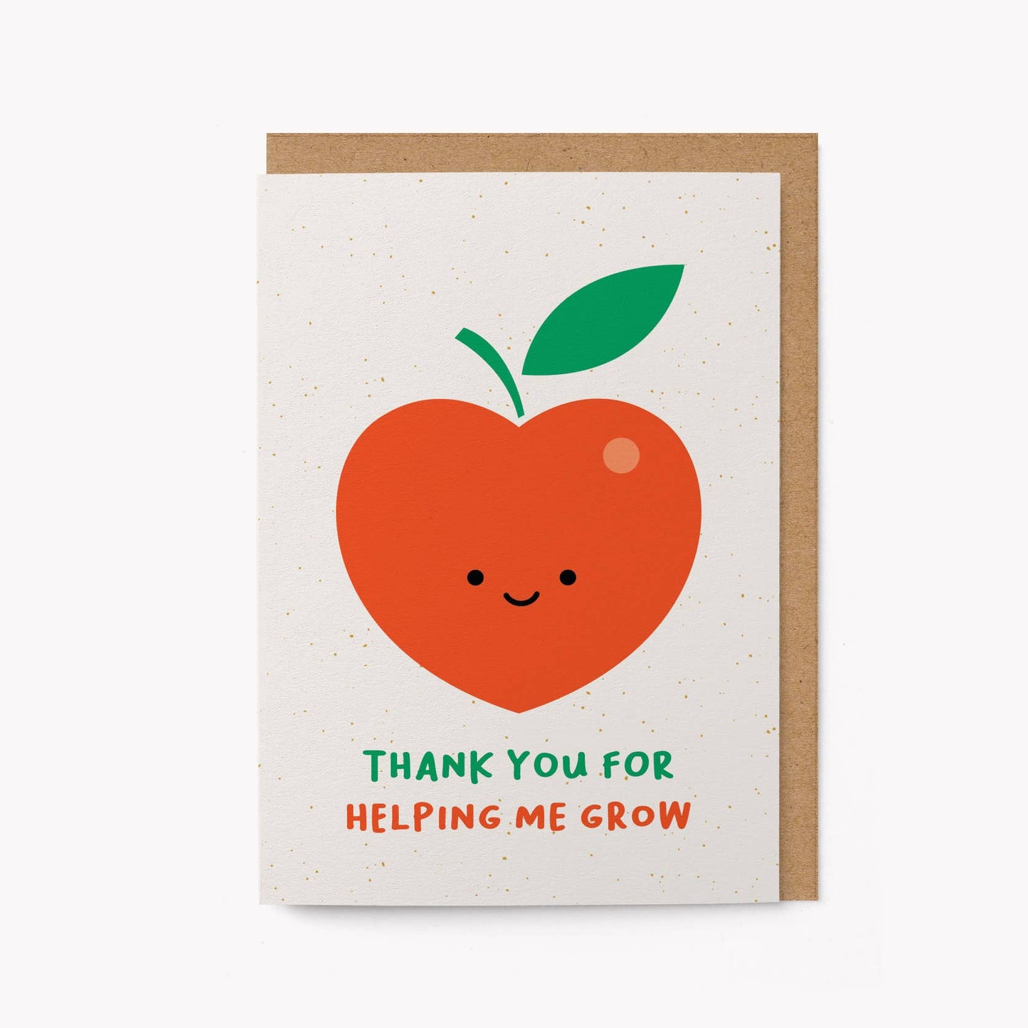 Thank You For Helping Me Grow Teacher Greeting Card