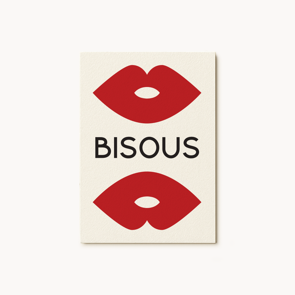 Bisous Greeting Card