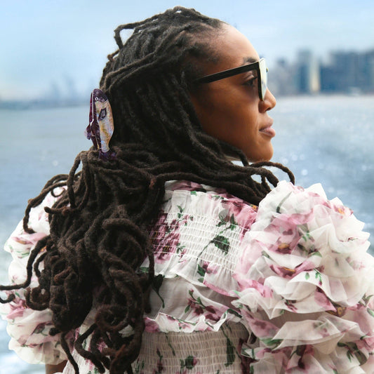 Wild Sardine Hand-Painted Claw Hair Clip