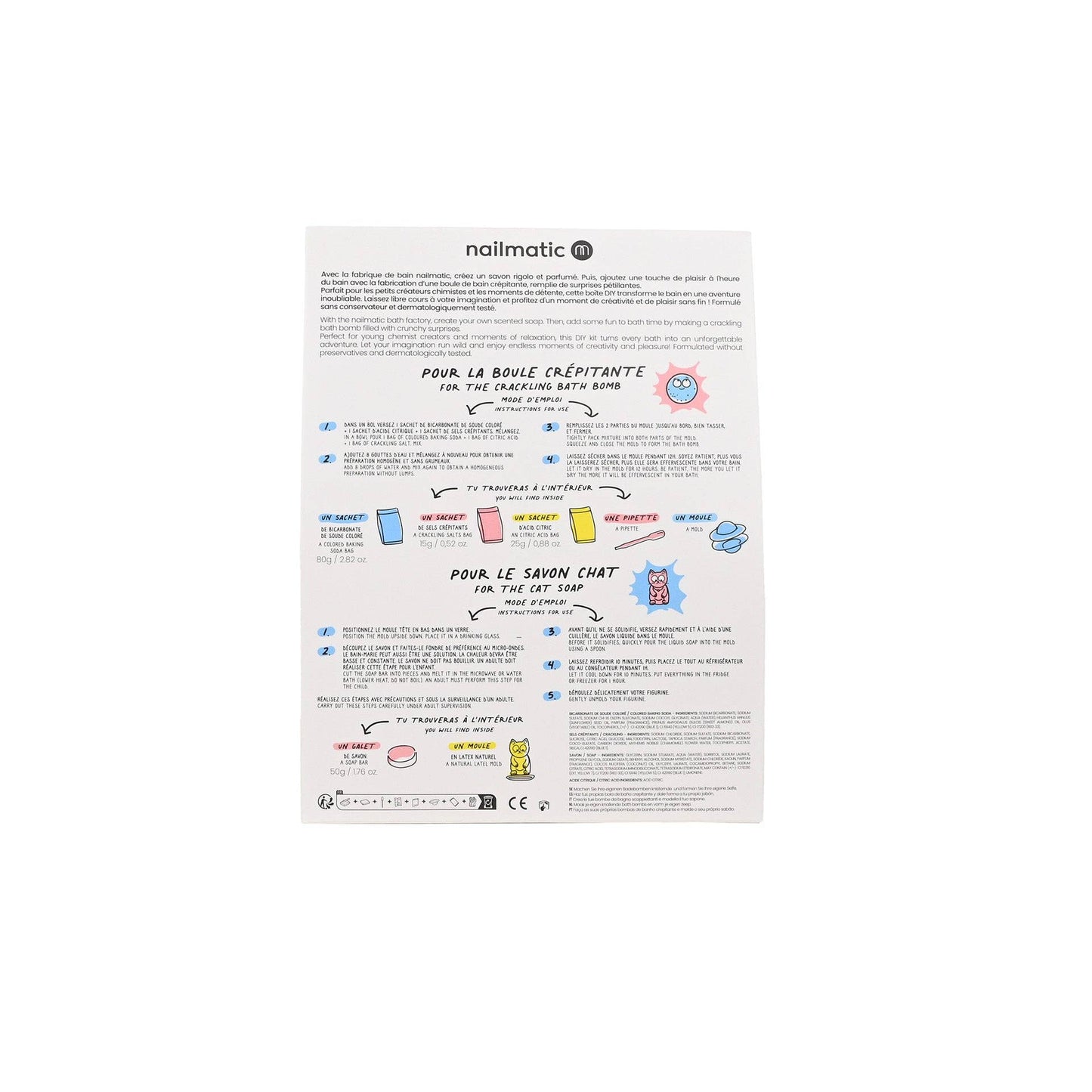 Nailmatic DIY: Crackling Bath Bomb & Soap Set