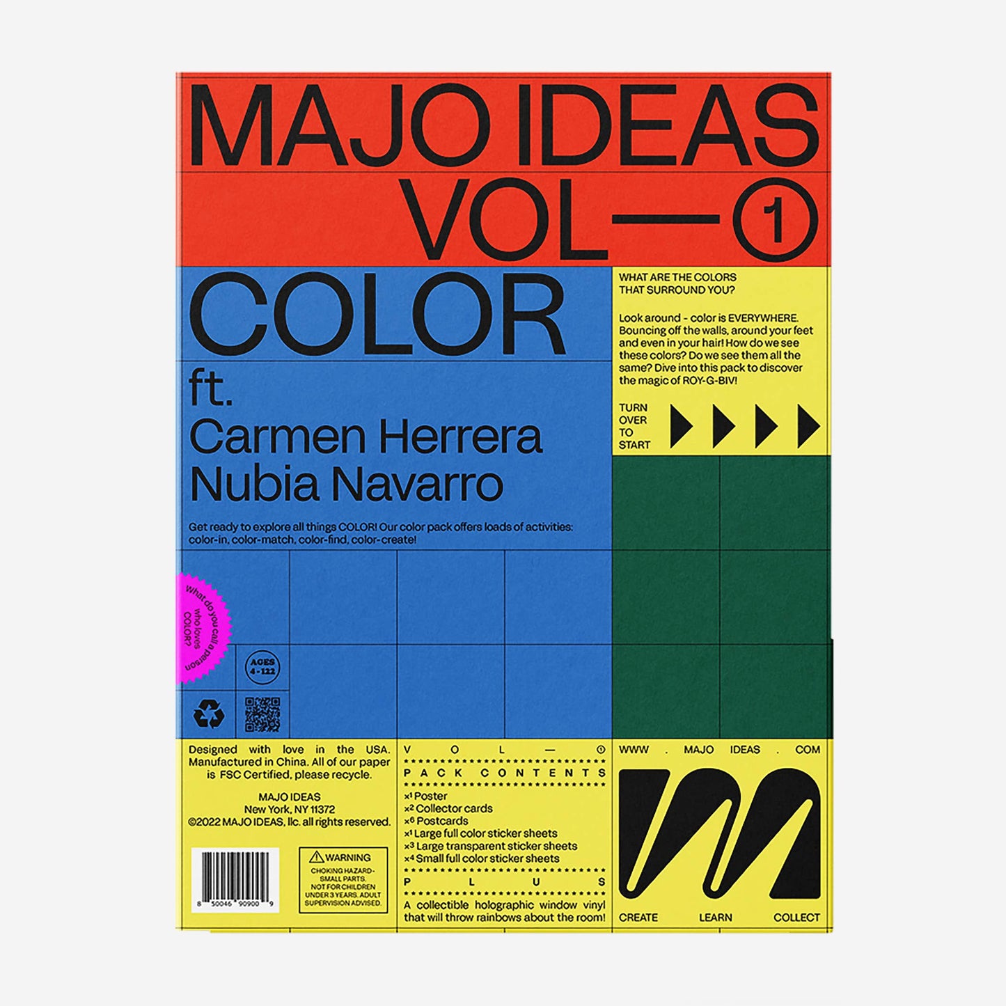 Book cover of 'MAJO IDEAS VOL-1 COLOR' with colorful design and text on a white background