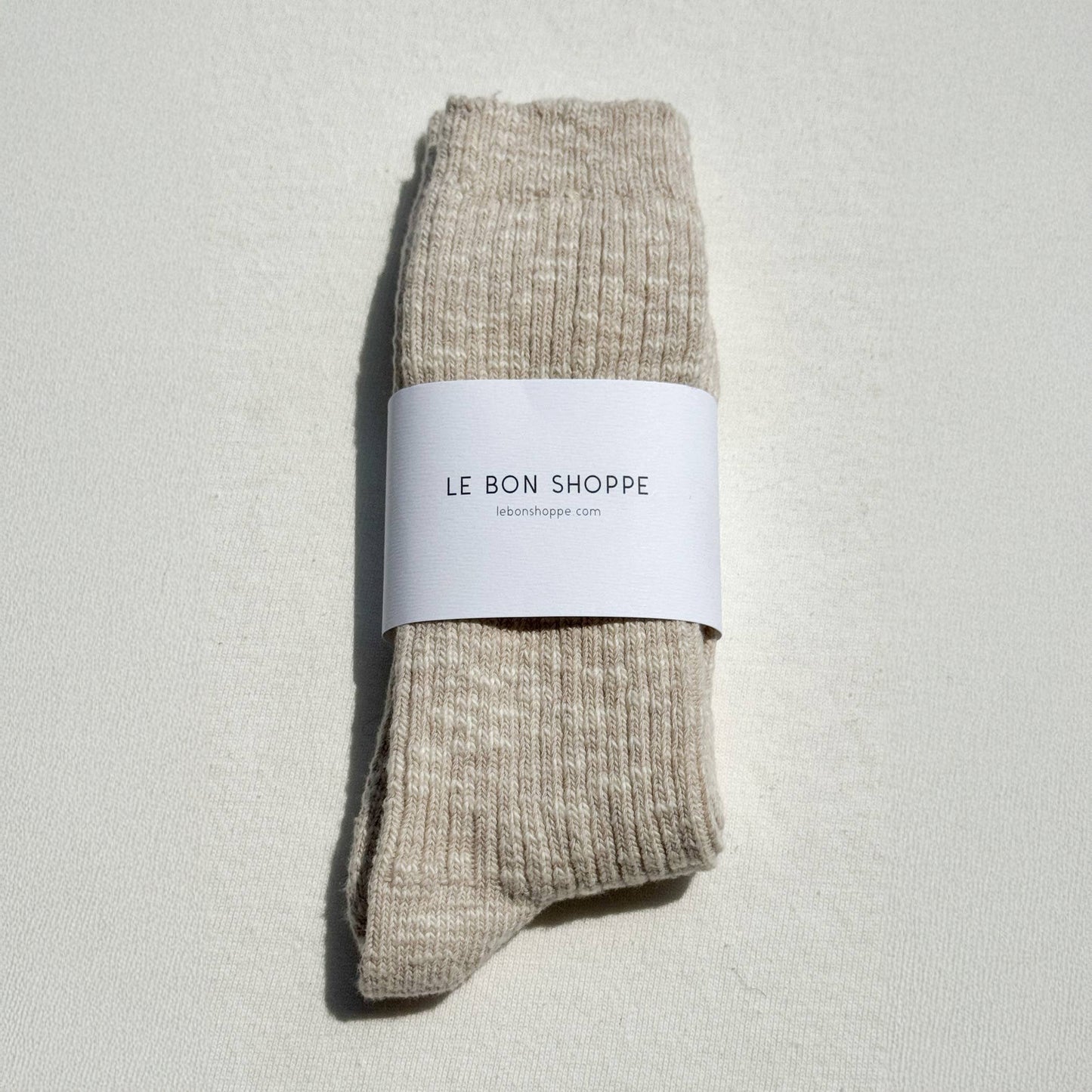 Le Bon Shoppe Oatmeal Cottage Socks