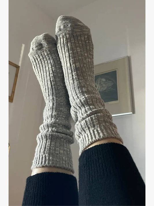 Le Bon Shoppe Heather Grey Cottage Socks