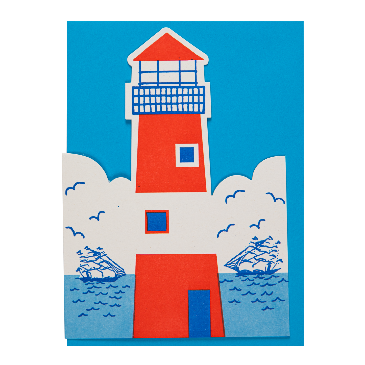 Lighthouse Letterpress Greeting Card
