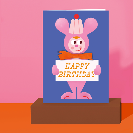 Bunny Bow Greeting Card