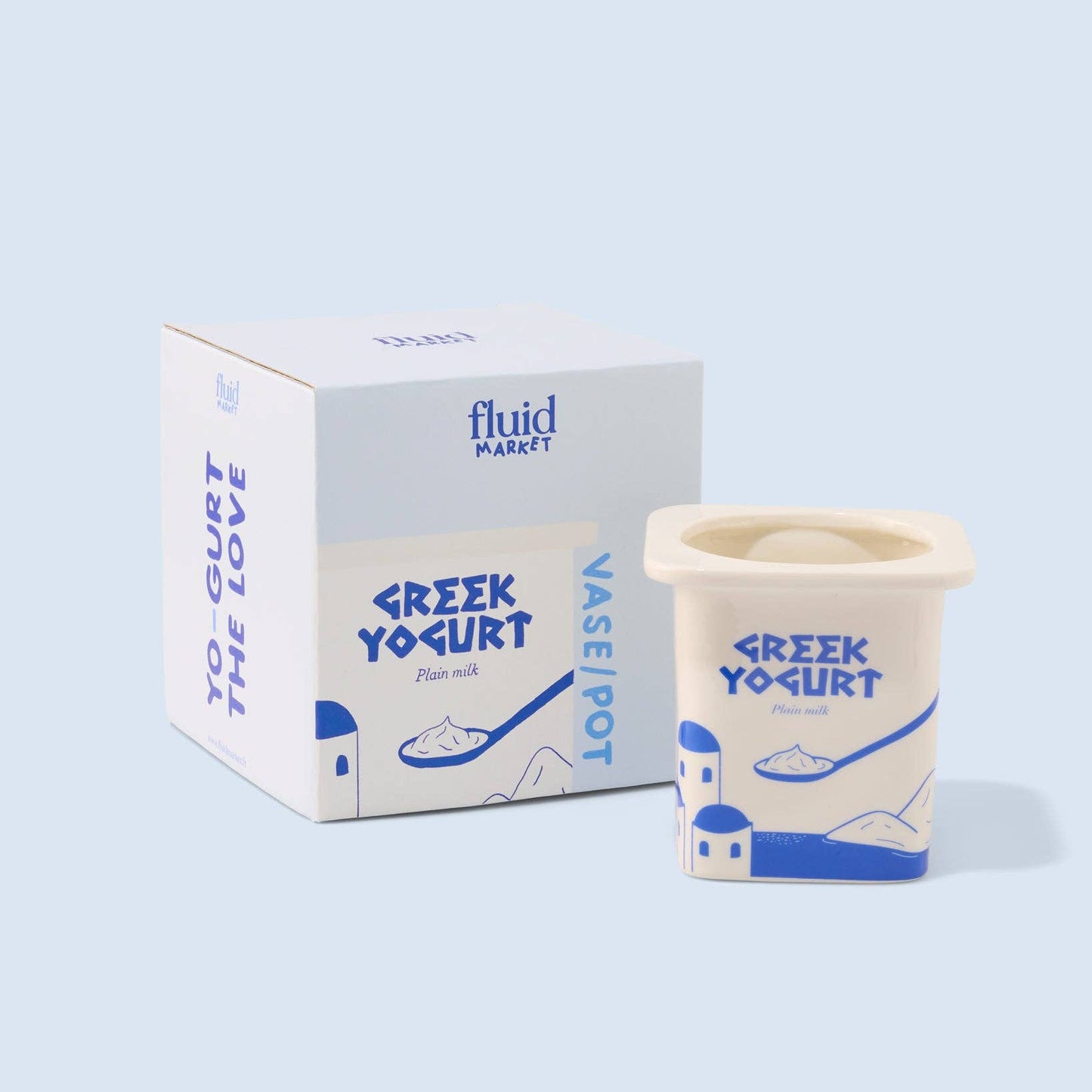 Fluid Market Greek Yogurt Pot Vase