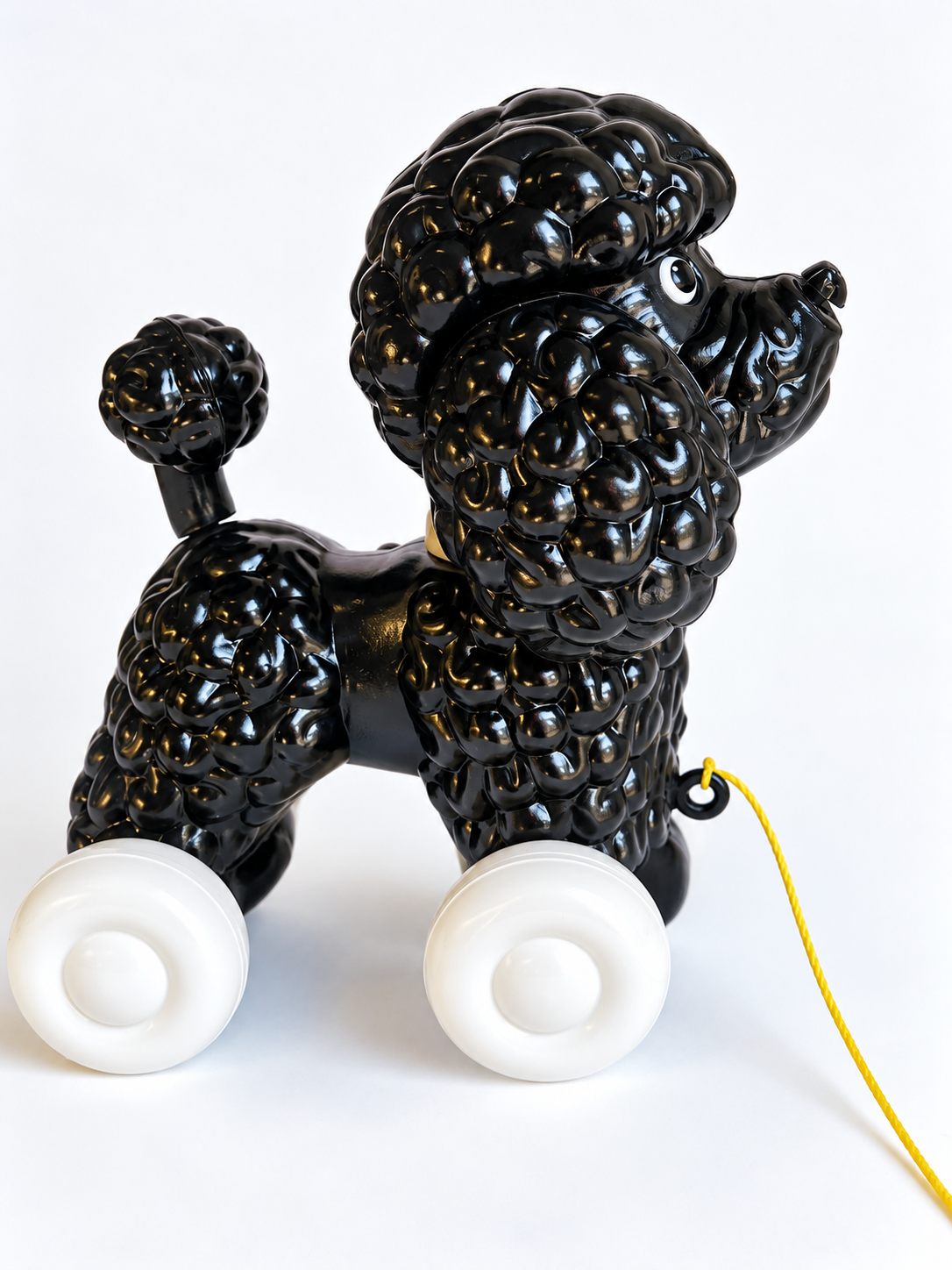 Vintage Pull Along Black Poodle