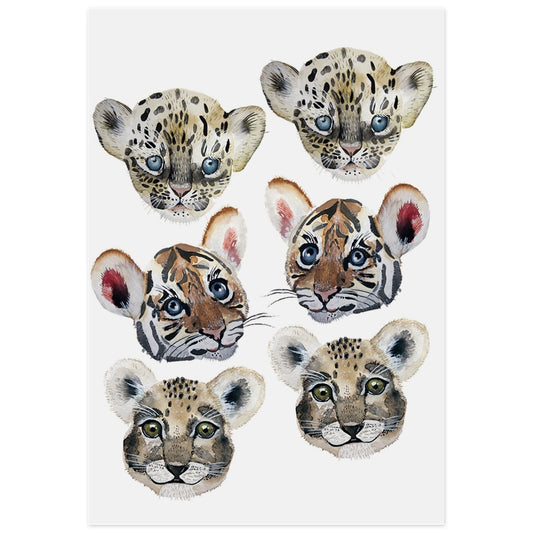 Tiny Roar Organic Temporary Tattoos