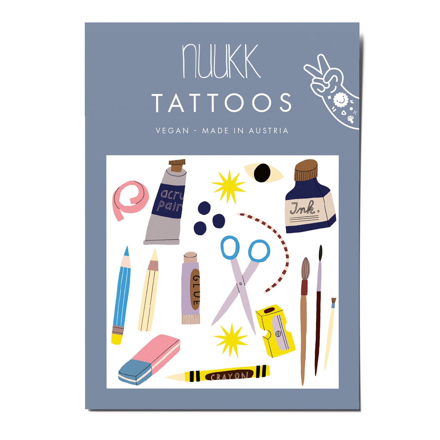 School Organic Temporary Tattoos
