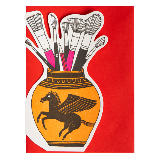 The Artists Pot Letterpress Greeting Card