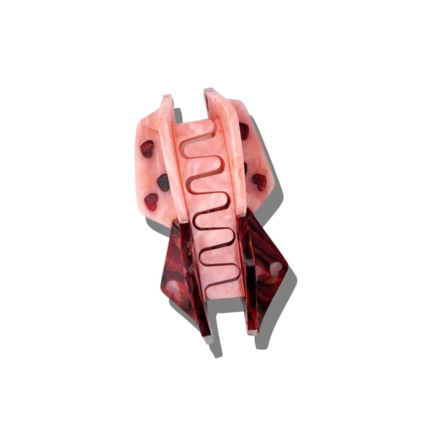 Hand-Painted Lucky Dice Claw Hair Clip
