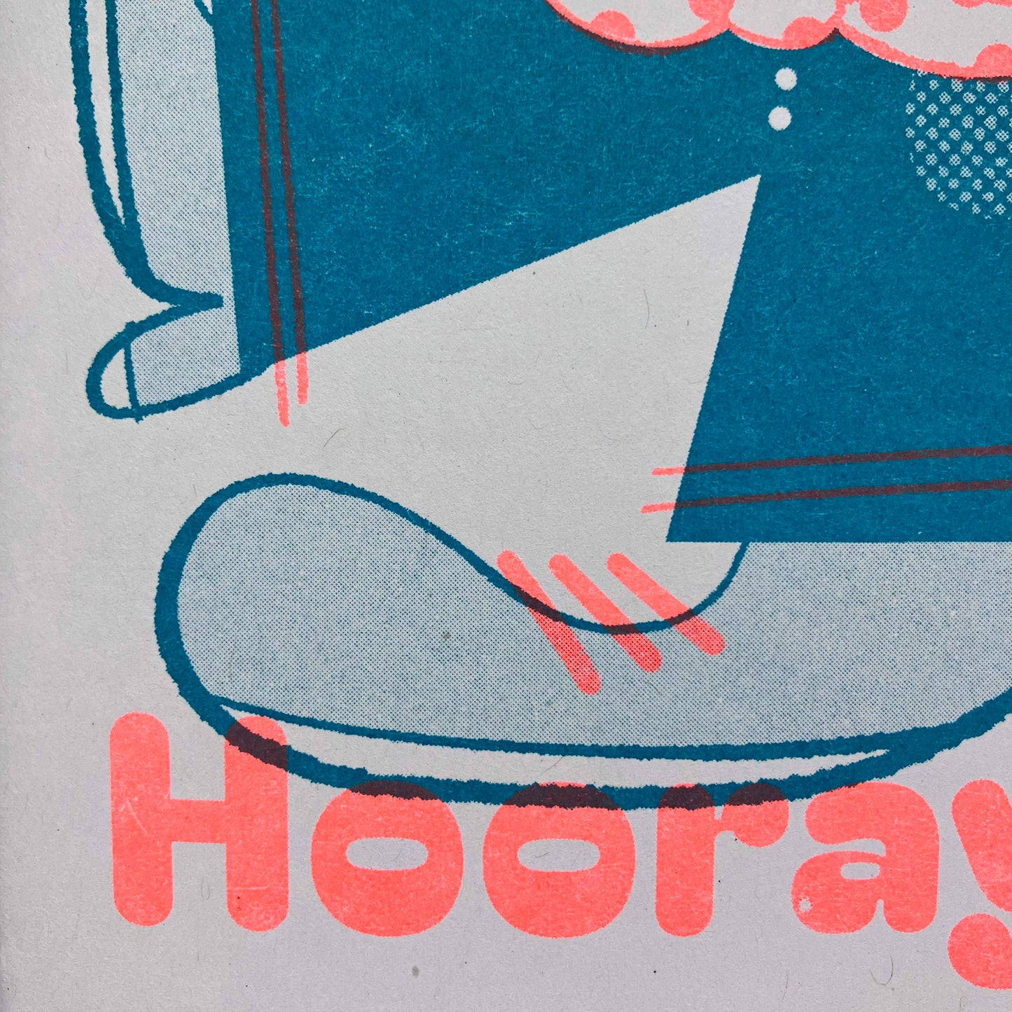 Hip Hip Hooray - A6 Riso Greeting Card