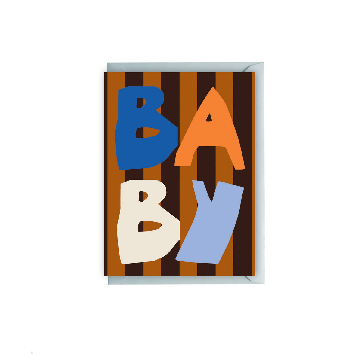 Stripe New Baby Greeting Card