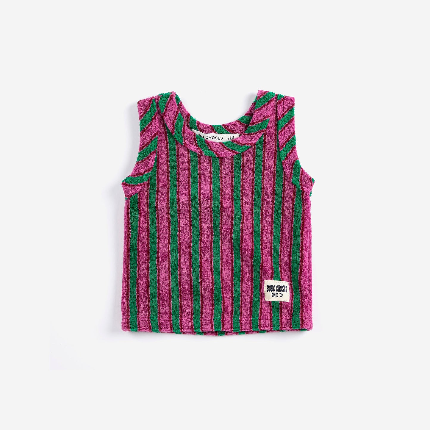 Bobo Choses Baby Striped Terry Cloth Tank Top