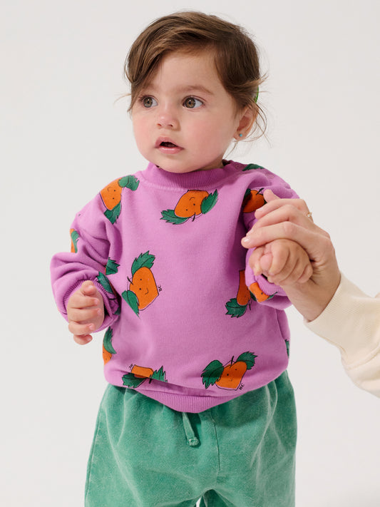 Bobo Choses Baby Tangerine All Over Sweatshirt