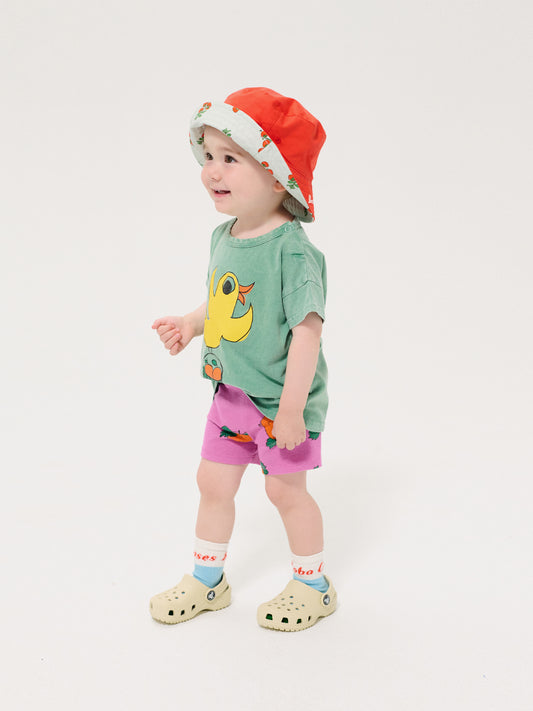 Bobo Choses Baby Tangerine All Over Short Leggings