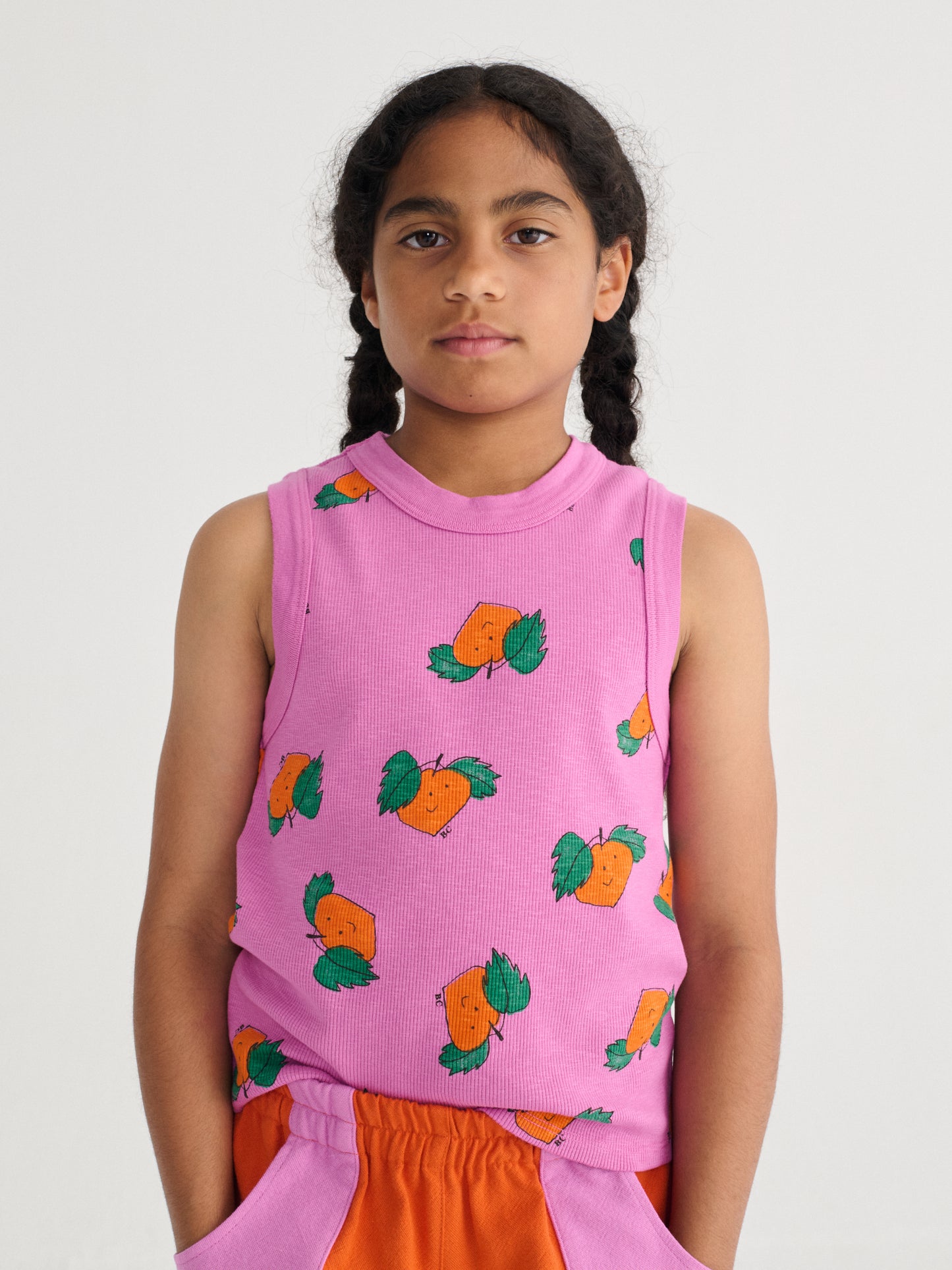 Bobo Choses Tangerine All Over Tank Top