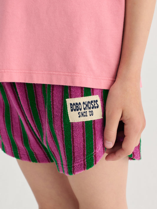 Bobo Choses Striped Terry Cloth Shorts