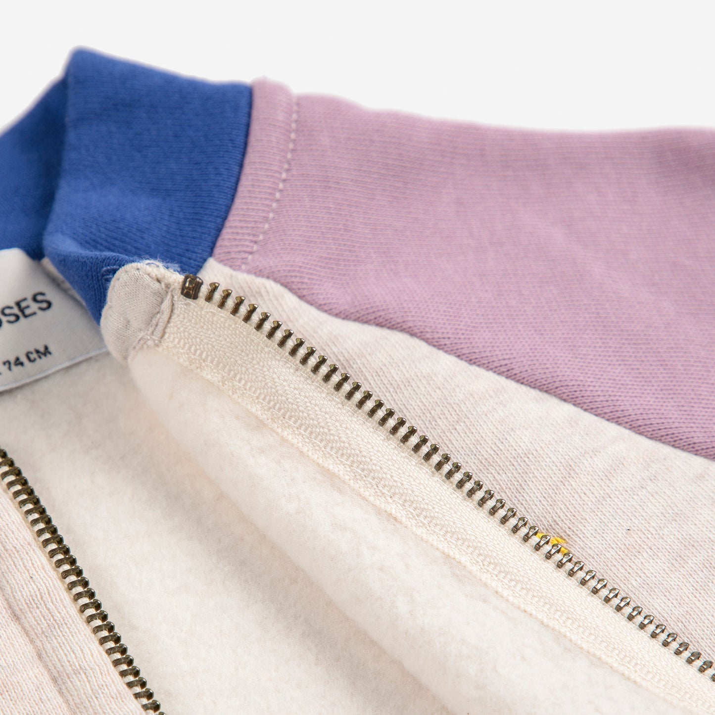 Bobo Choses Baby Tic Tac Toe Colour Block Zipped Sweatshirt