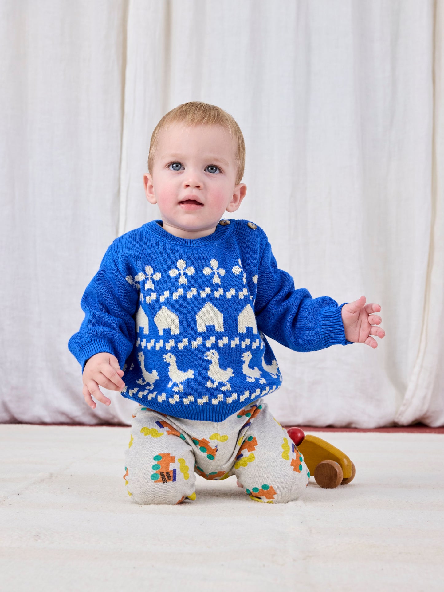 Bobo Choses Baby Farm Jacquard Jumper