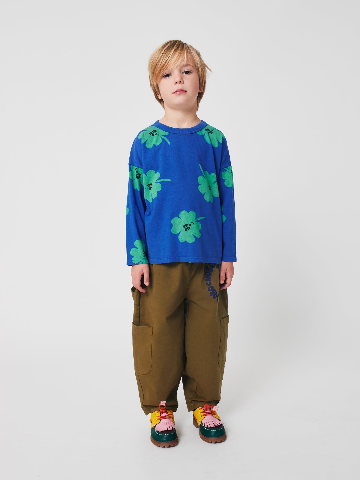 Bobo Choses Tic Tac Toe Woven Cargo Pants