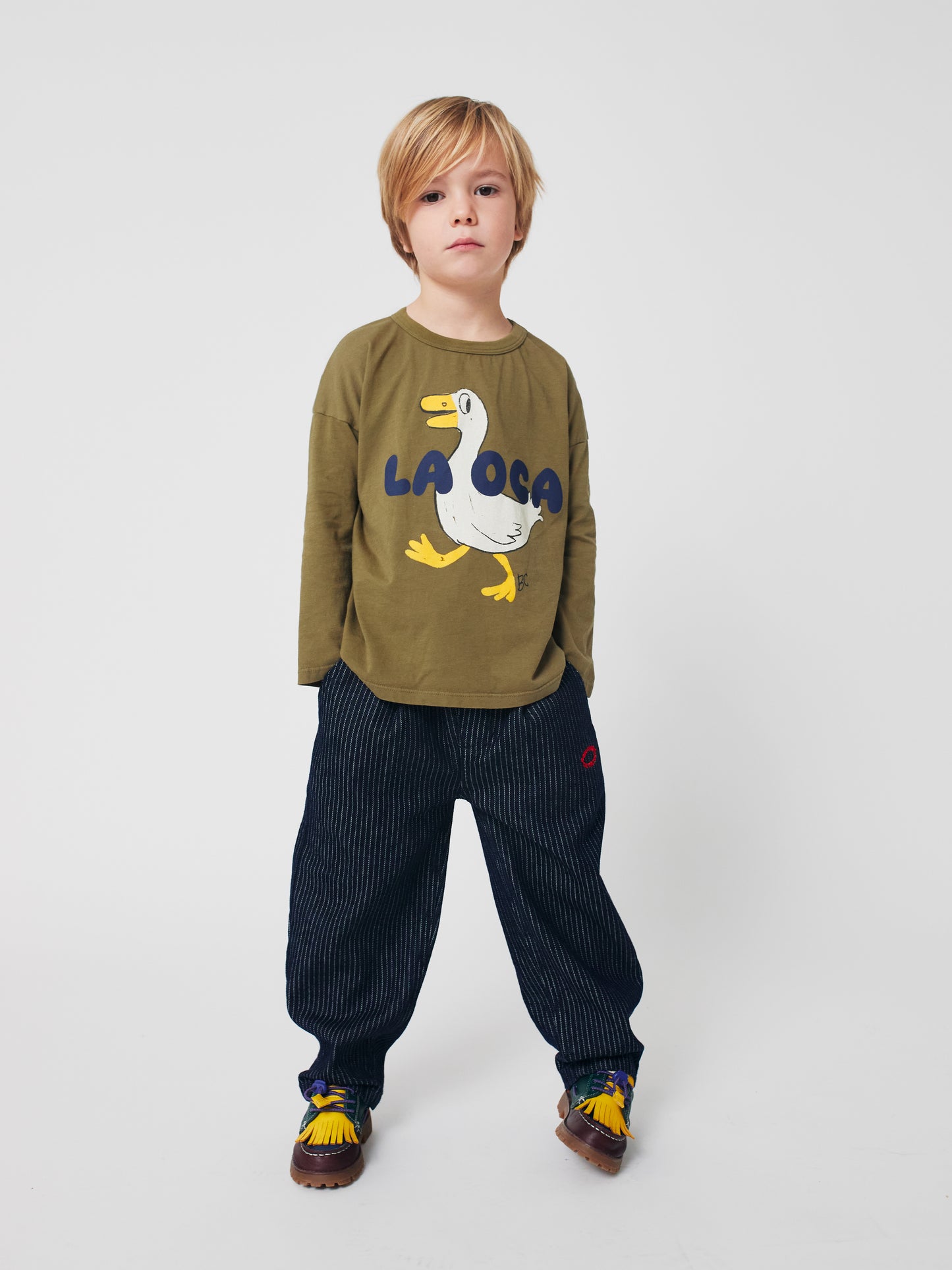 Bobo Choses Tic Tac Toe Denim Pants