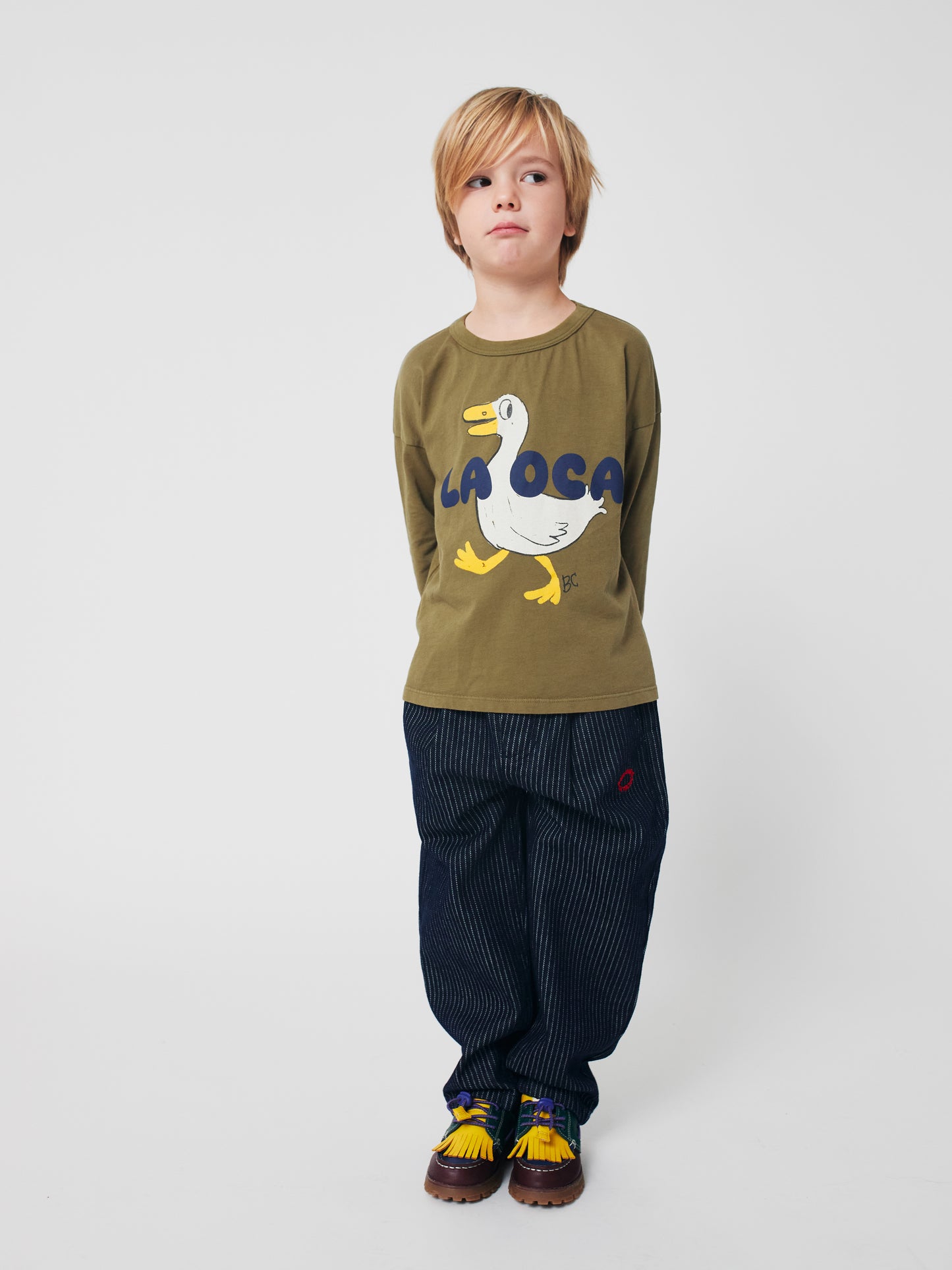 Bobo Choses Tic Tac Toe Denim Pants