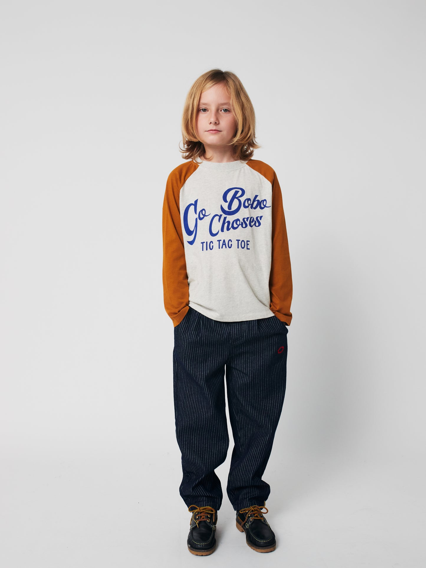 Bobo Choses Tic Tac Toe Denim Pants
