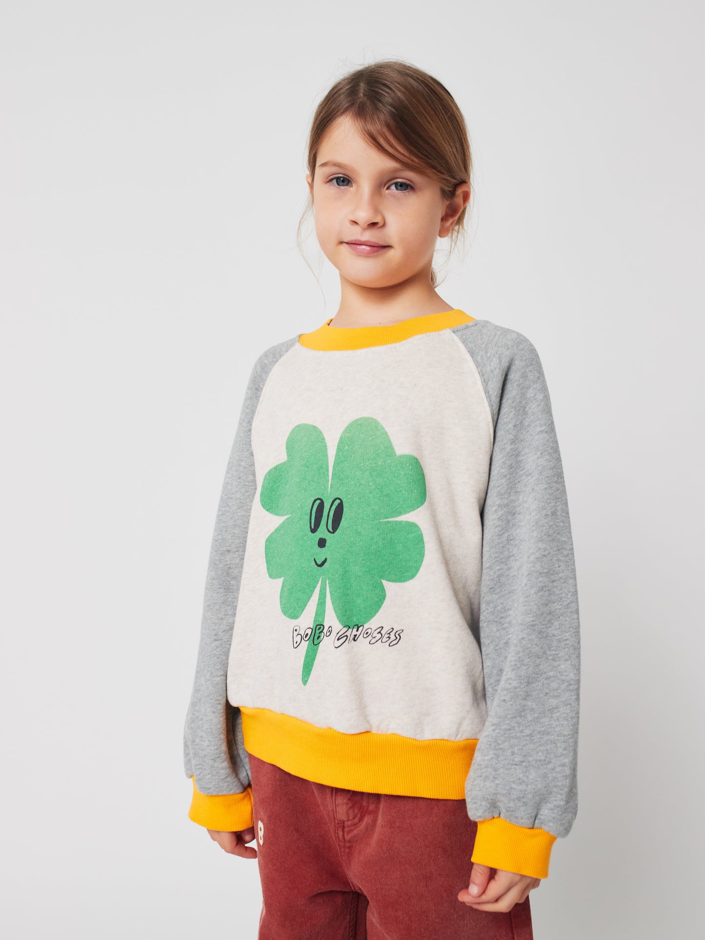 Bobo Choses Lucky Clover Raglan Sweatshirt
