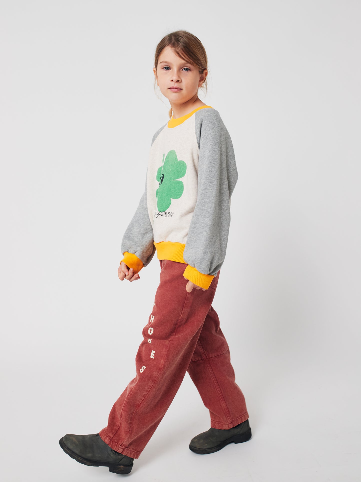 Bobo Choses Lucky Clover Raglan Sweatshirt