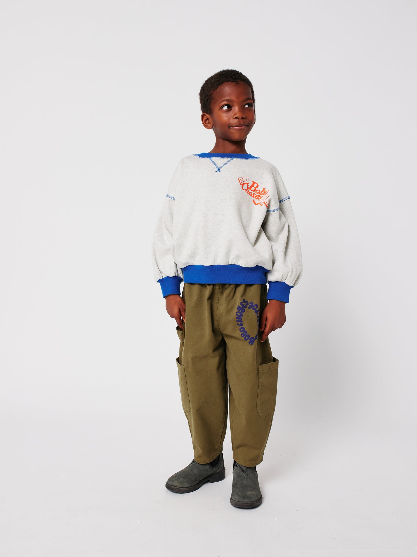 Bobo Choses Tic Tac Toe Woven Cargo Pants