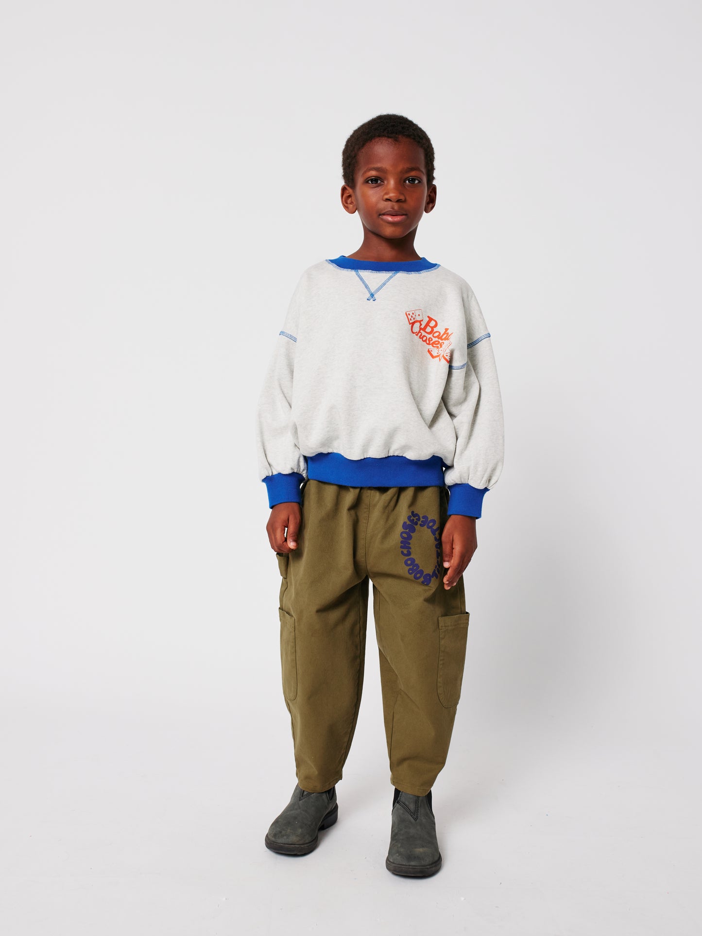 Bobo Choses Tic Tac Toe Woven Cargo Pants