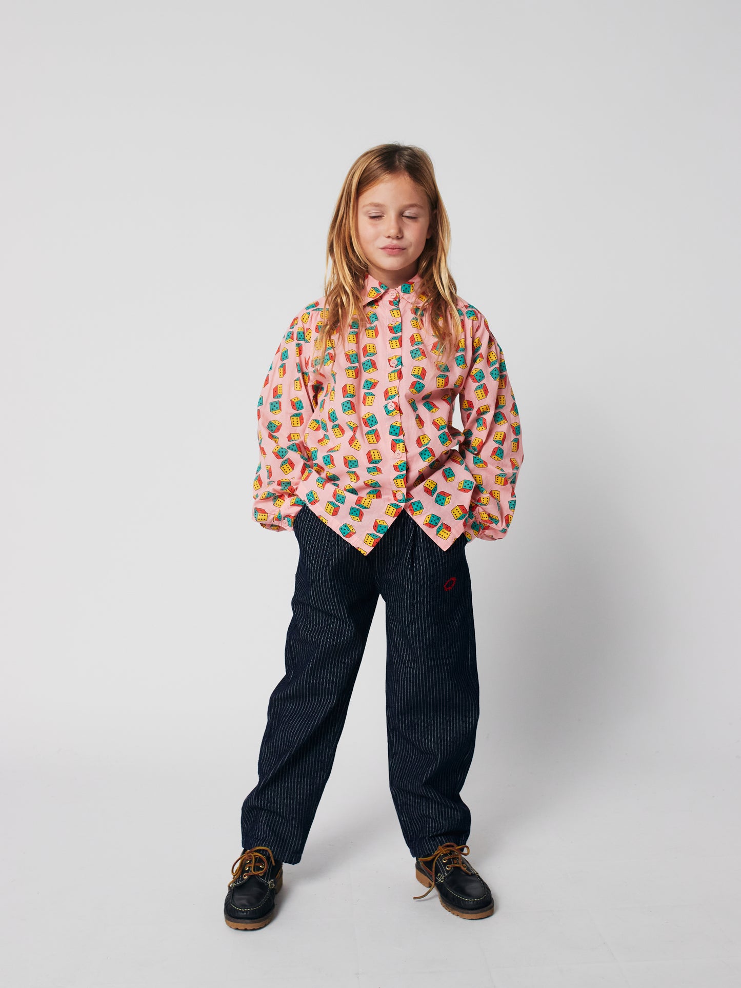 Bobo Choses Tic Tac Toe Denim Pants