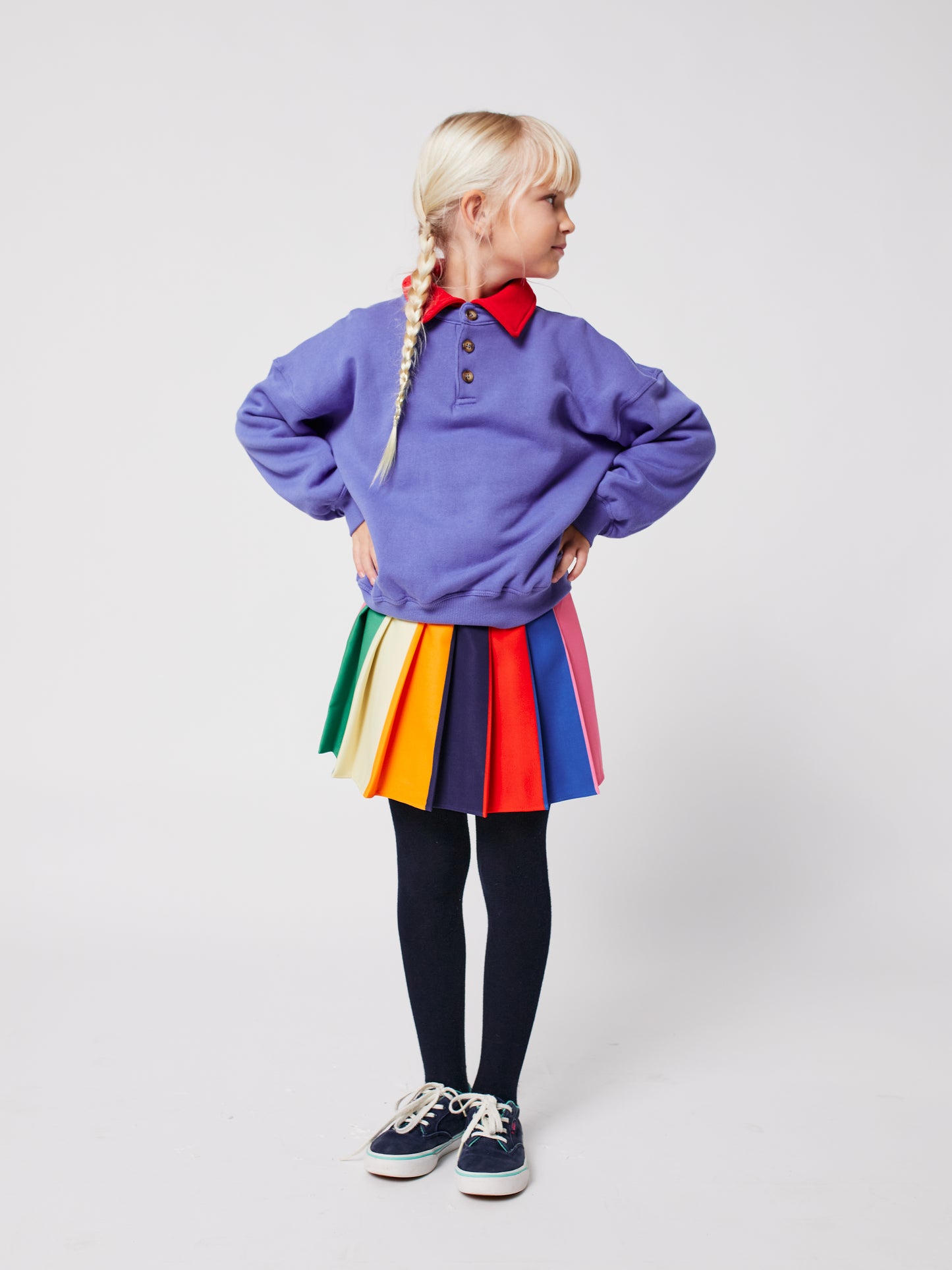 Bobo Choses Colour Block Pleated Skirt