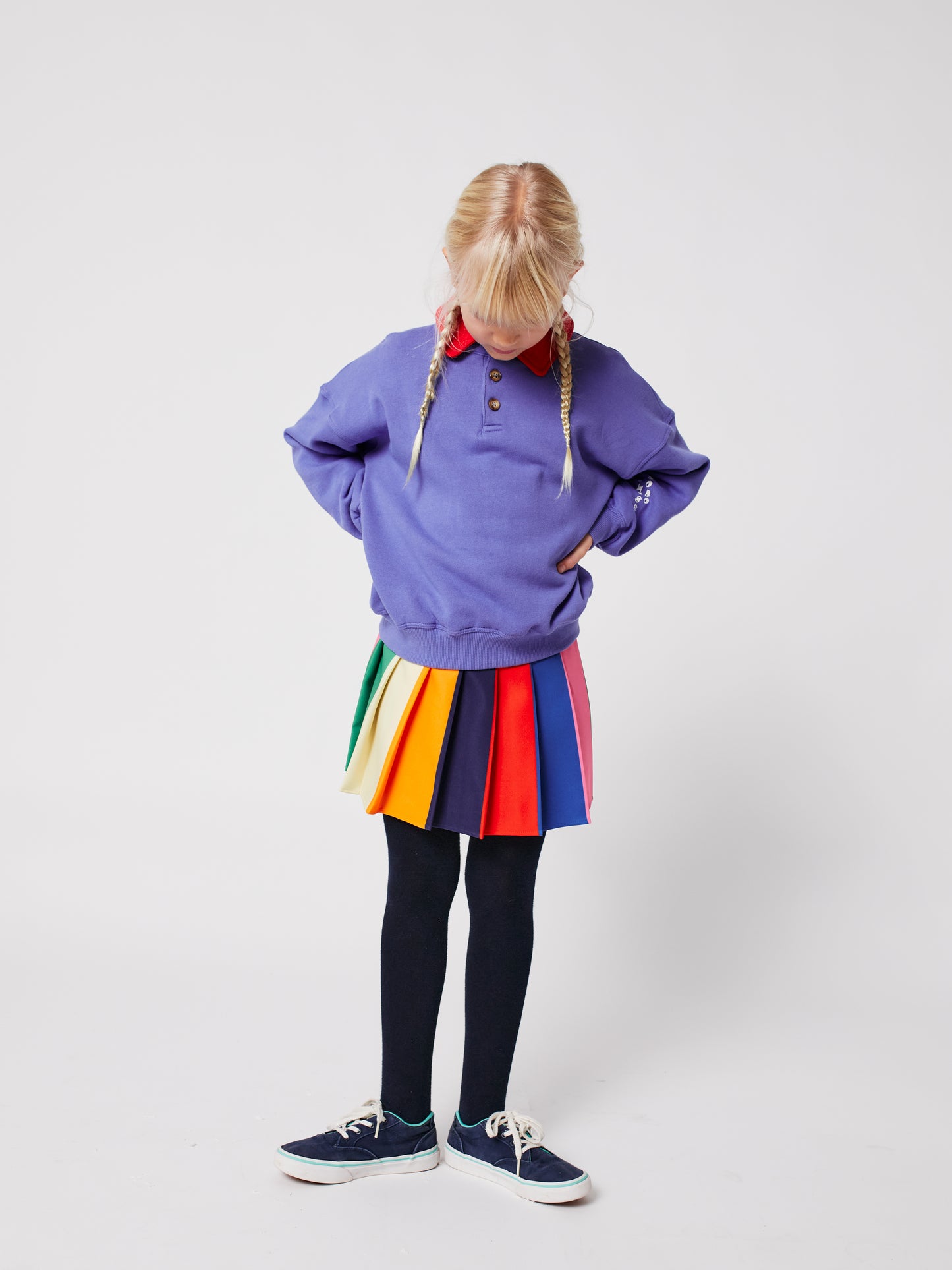 Bobo Choses Colour Block Pleated Skirt