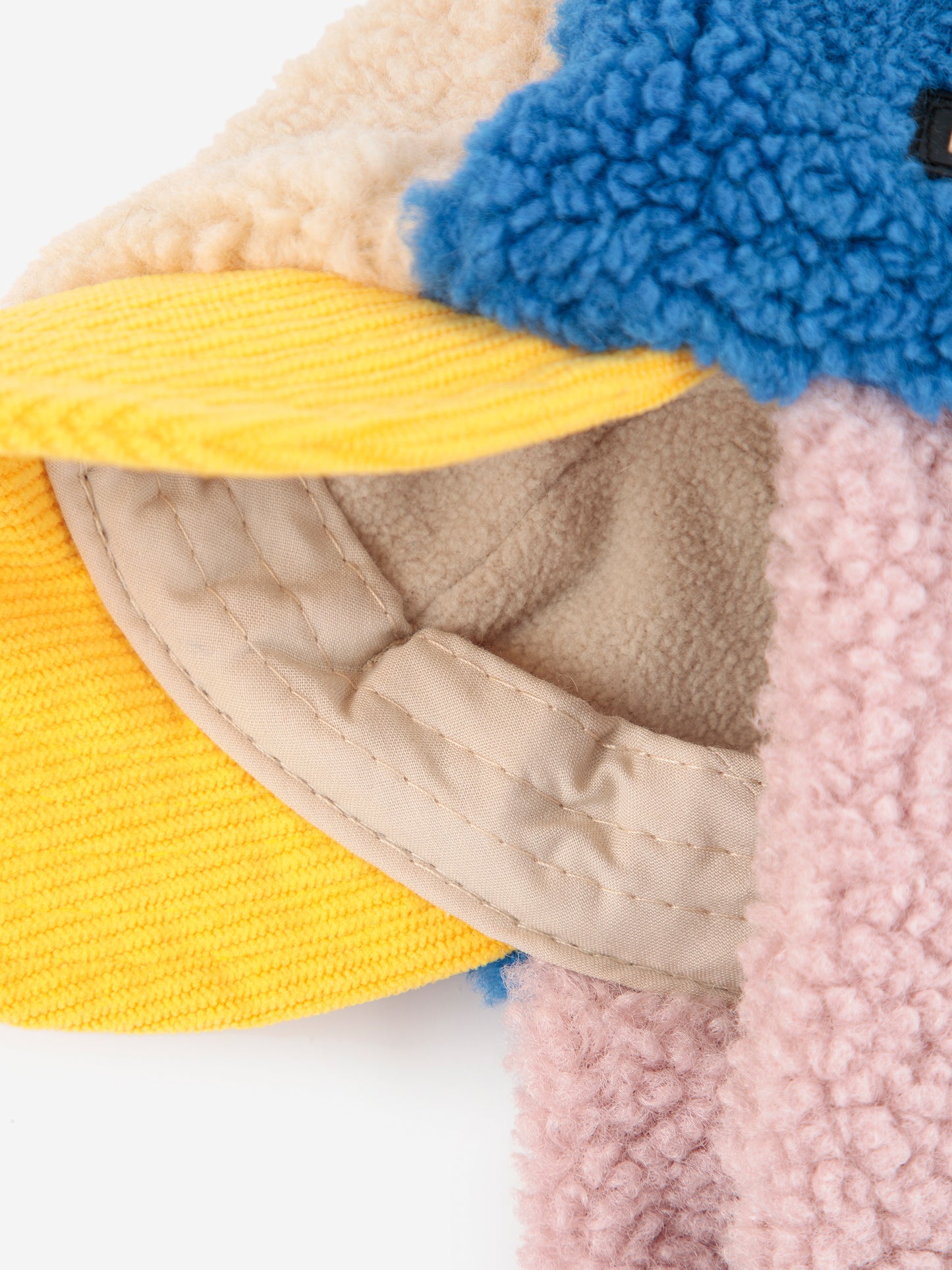 Bobo Choses Baby Colour Block Sheepskin Chapka