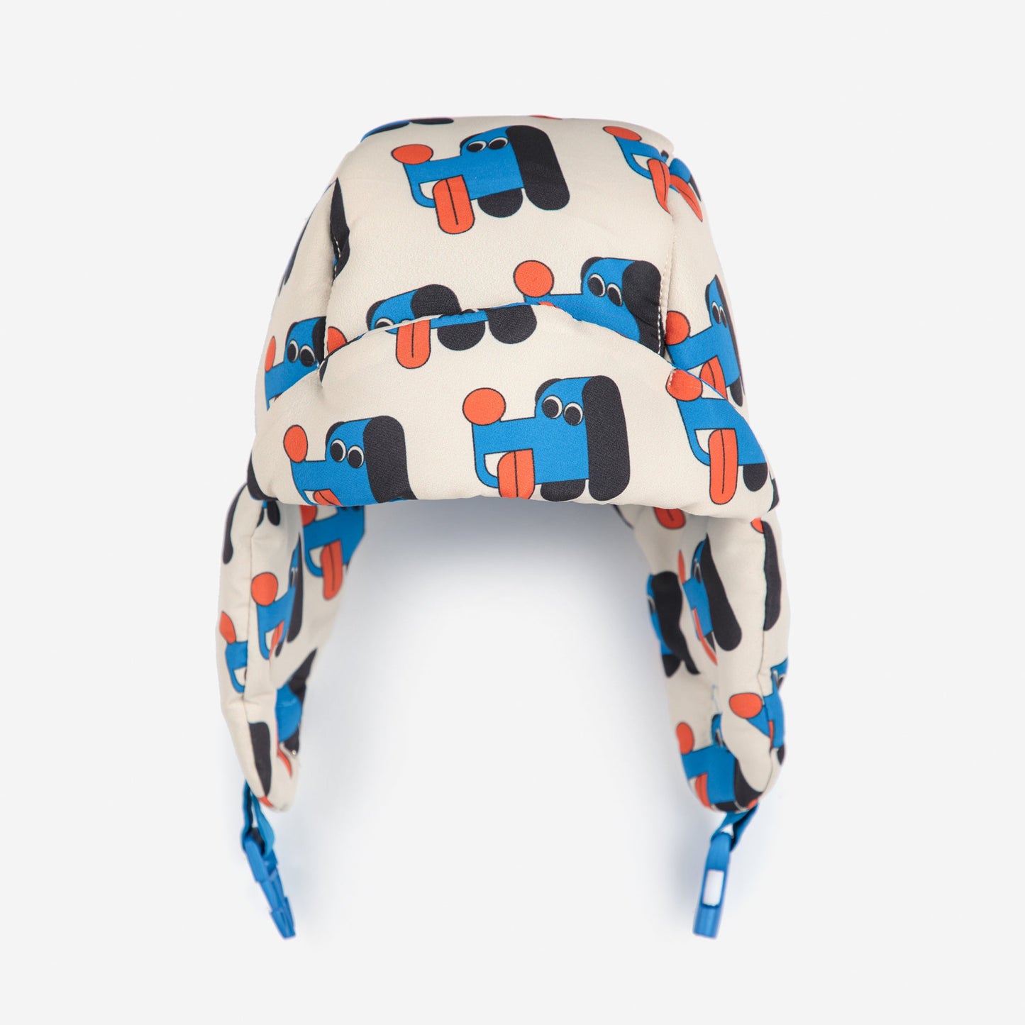 Children's hat with car pattern on a white background