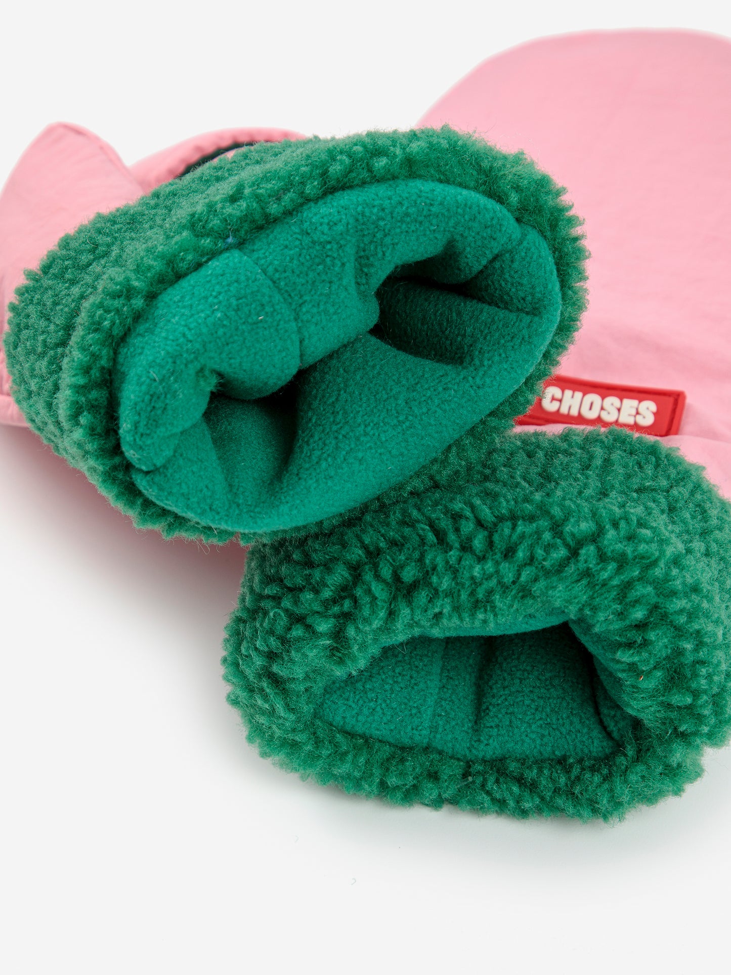 Bobo Choses Pink Bicolour Mittens