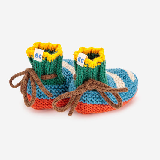 Bobo Choses FUN Collection Multicolour Knitted Booties