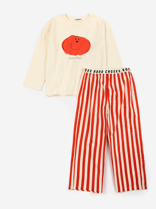 Bobo Choses Weirdly Happy Red Loungewear Set