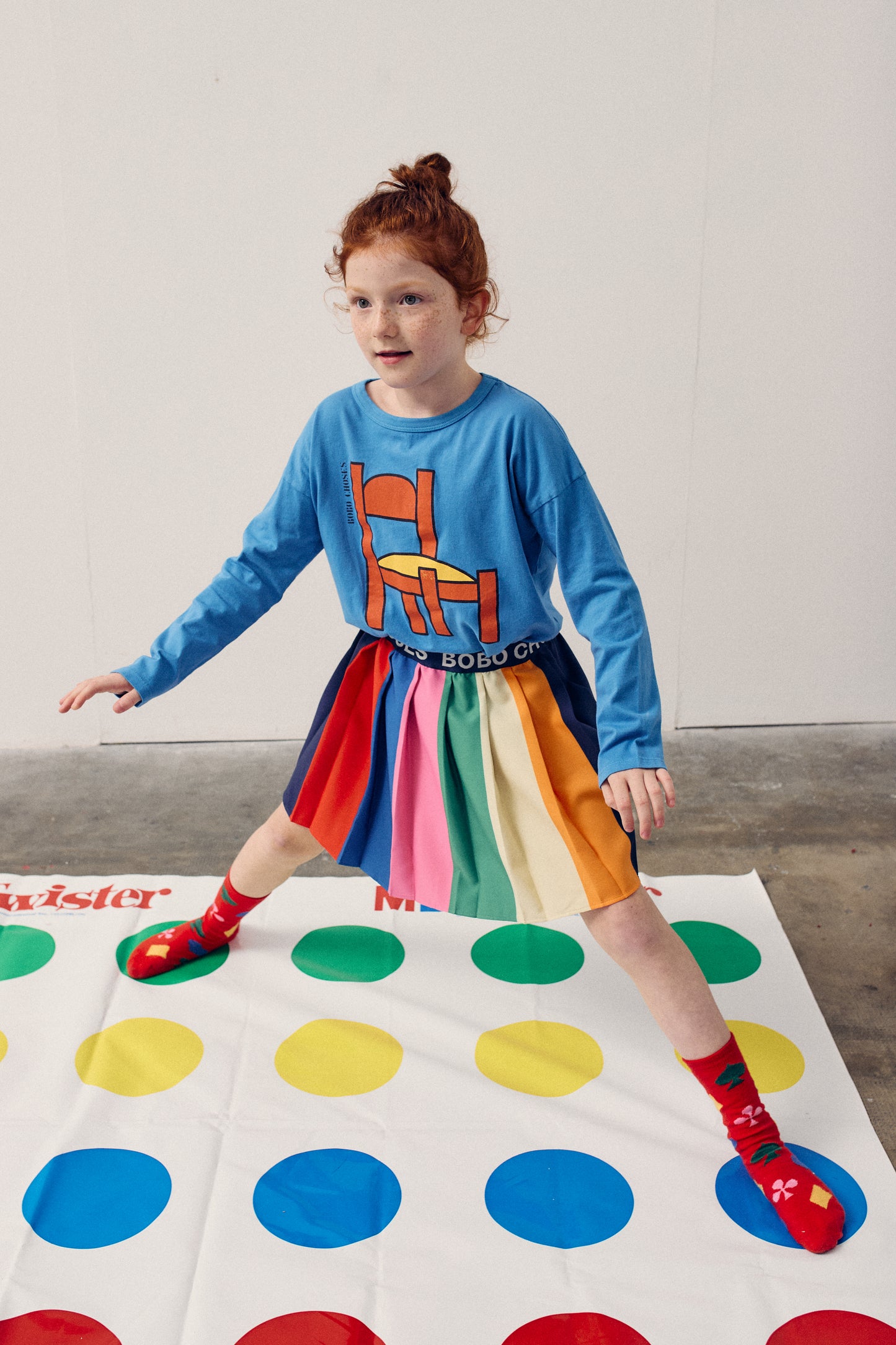 Bobo Choses Colour Block Pleated Skirt