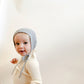 Hvid Grey Melange Newborn Dolly Bonnet