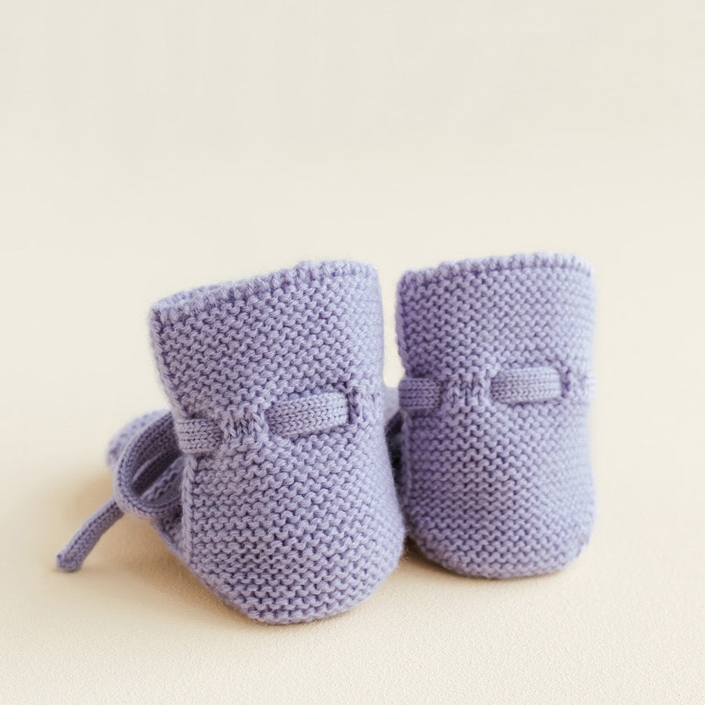 Lilac Merino Wool Booties
