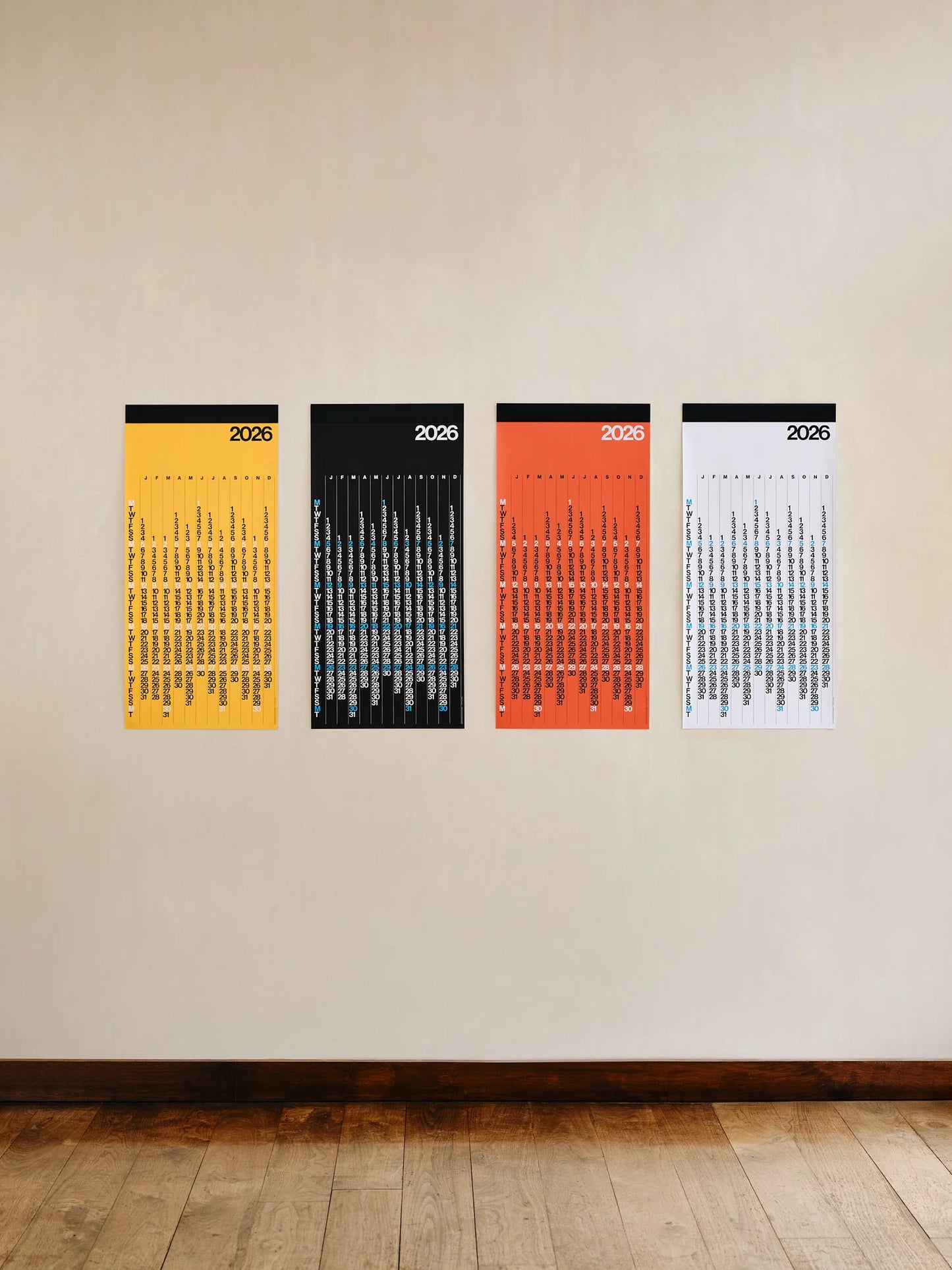 Stendig Yellow V Calendar 2026